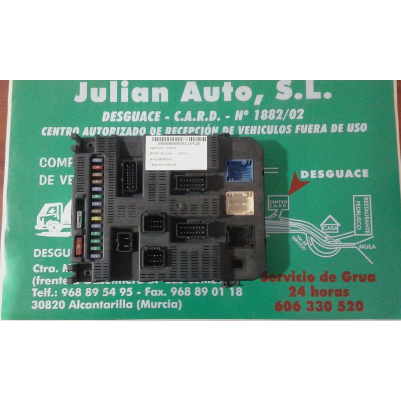 Recambio de caja reles / fusibles para peugeot 308 sw confort referencia OEM IAM 9663798180 BSI P02 - 00 SIEMENS