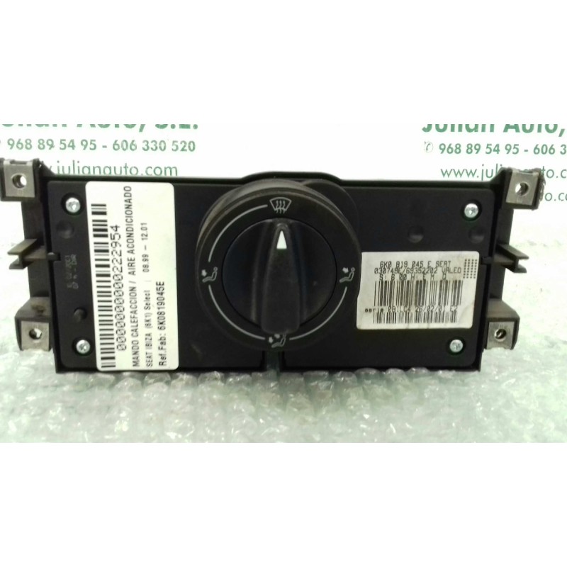 Recambio de mando calefaccion / aire acondicionado para seat ibiza (6k1) select referencia OEM IAM 6K0819045E  VALEO