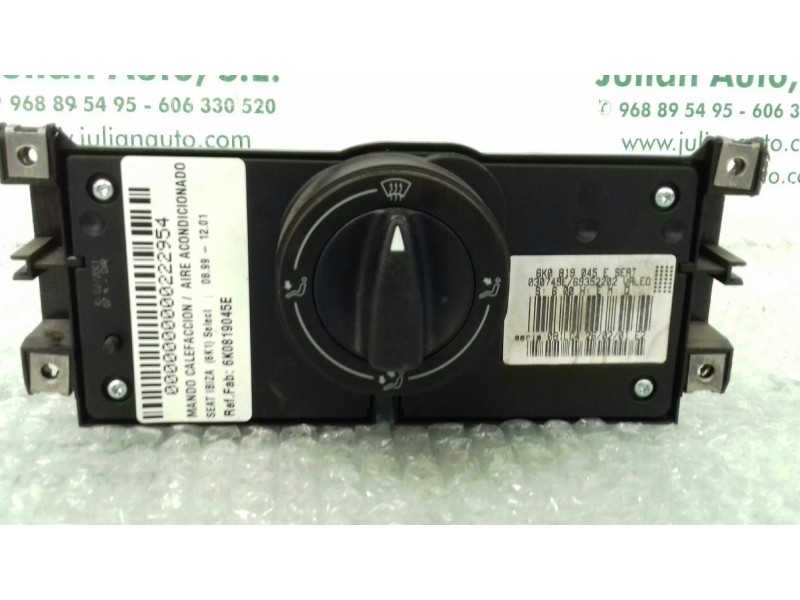 Recambio de mando calefaccion / aire acondicionado para seat ibiza (6k1) select referencia OEM IAM 6K0819045E  VALEO