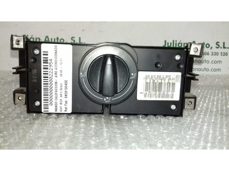 Recambio de mando calefaccion / aire acondicionado para seat ibiza (6k1) select referencia OEM IAM 6K0819045E  VALEO