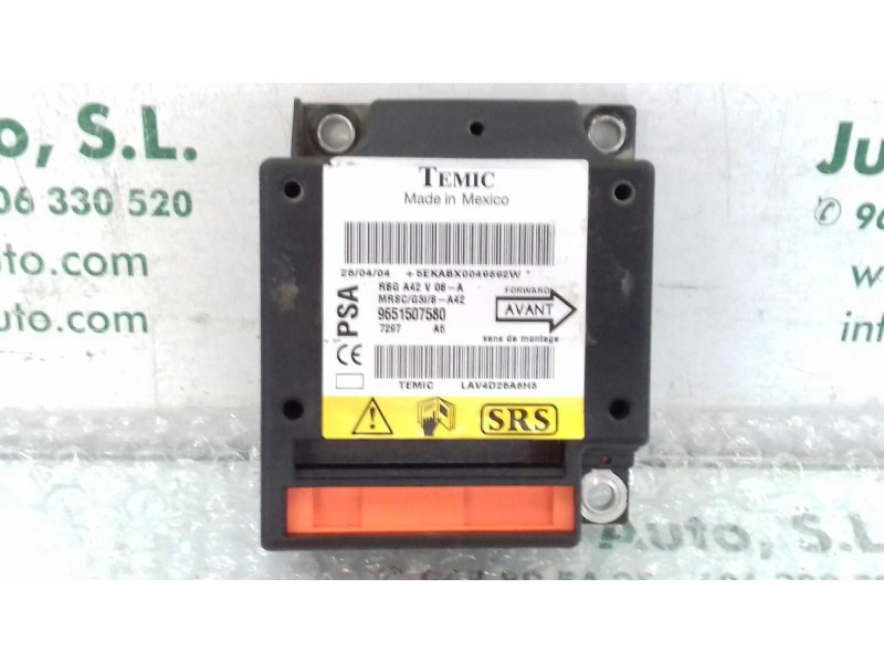 Recambio de centralita airbag para citroen c3 pluriel 1.4 referencia OEM IAM 9651507580 LAV4D26A6H8 TEMIC