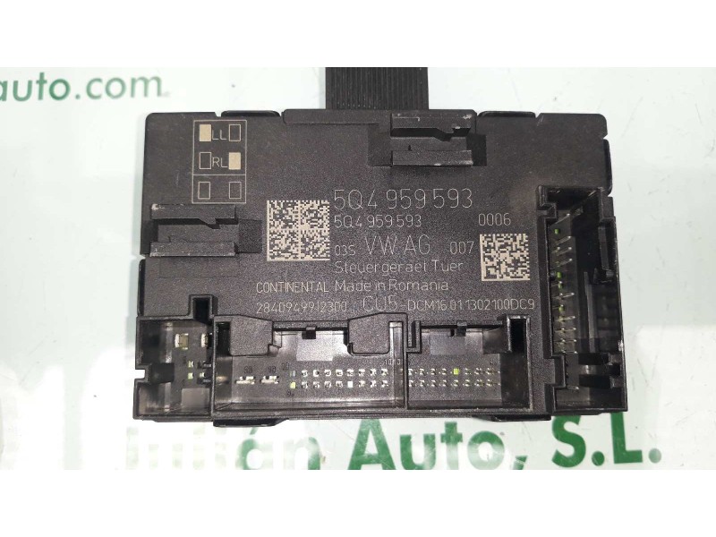 Recambio de modulo confort para seat leon (5f1) style referencia OEM IAM 5Q4959593 CONTINENTAL DEL-IZQ