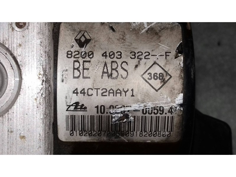 Recambio de abs para renault twingo authentique referencia OEM IAM 8200403322F 10097014093 ATE