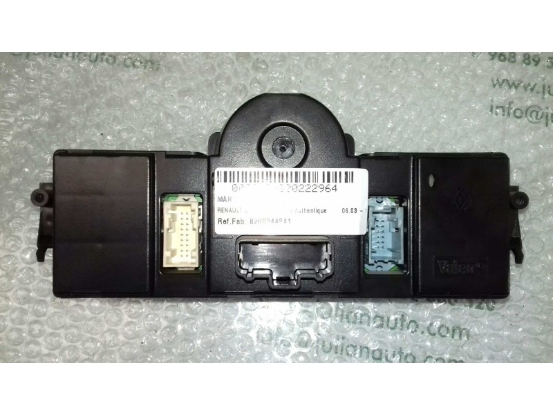 Recambio de mando climatizador para renault scenic ii confort authentique referencia OEM IAM 8200344841  VALEO