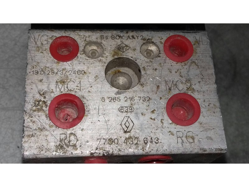 Recambio de abs para renault megane i scenic (ja0) 1.9 diesel referencia OEM IAM 0273004395   Recambio de abs para renault megane i scenic (ja0) 1.9 diesel referencia OEM IAM 0273004395