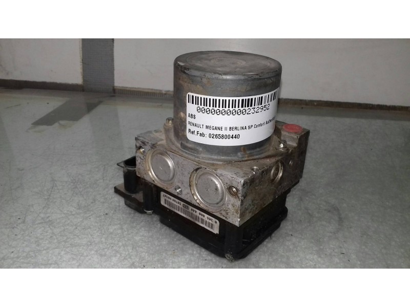 Recambio de abs para renault megane ii berlina 5p confort authentique referencia OEM IAM 0265800440  