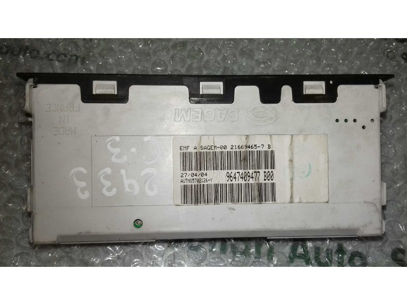 Recambio de pantalla multifuncion para citroen c3 1.4 exclusive referencia OEM IAM 9647409477 216543008 216694657