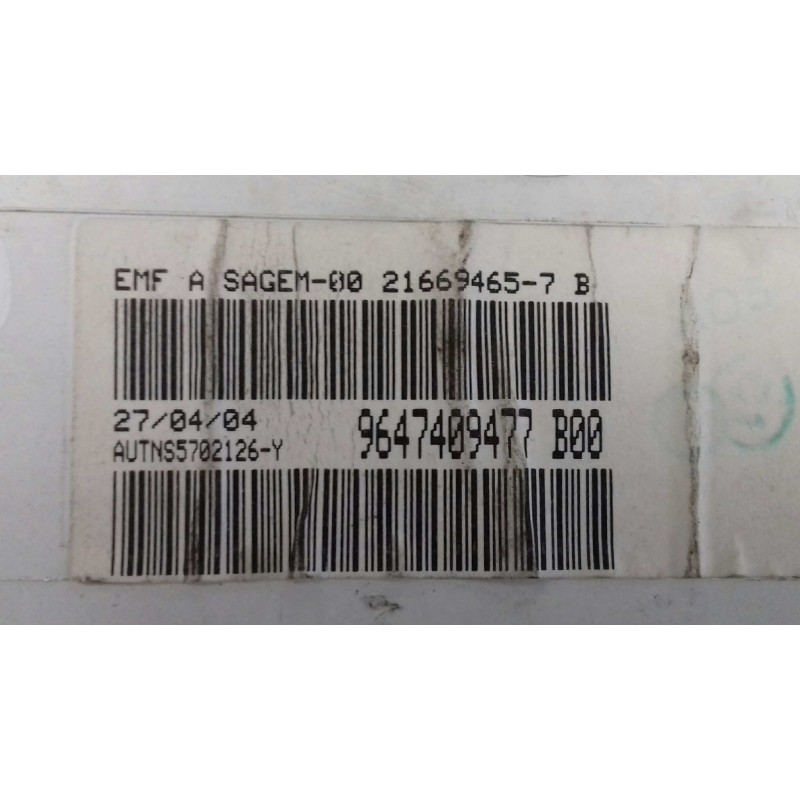 Recambio de pantalla multifuncion para citroen c3 1.4 exclusive referencia OEM IAM 9647409477 216543008 216694657