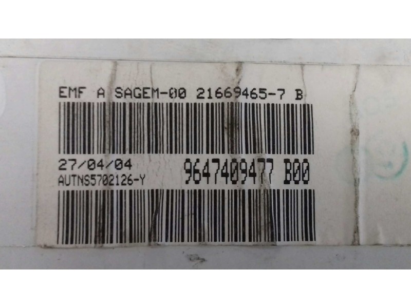 Recambio de pantalla multifuncion para citroen c3 1.4 exclusive referencia OEM IAM 9647409477 216543008 216694657