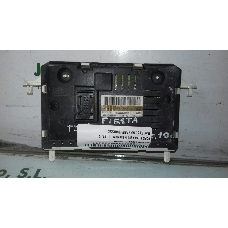 Recambio de pantalla multifuncion para ford fiesta (cb1) titanium referencia OEM IAM VP8A6F10A855D  6 + 6 PINES