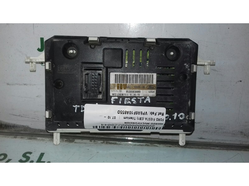 Recambio de pantalla multifuncion para ford fiesta (cb1) titanium referencia OEM IAM VP8A6F10A855D  6 + 6 PINES