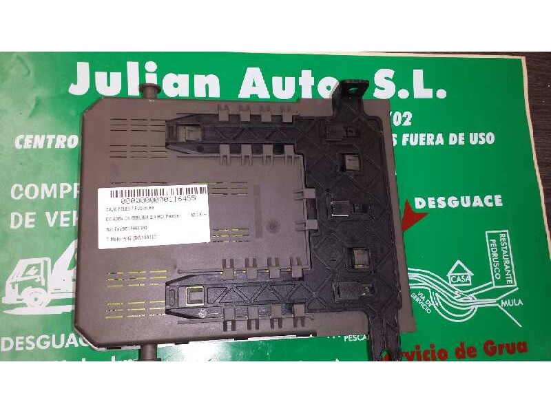 Recambio de caja reles / fusibles para citroen c5 berlina 2.0 hdi premier referencia OEM IAM 9637466180 BSI T01 00 98162200