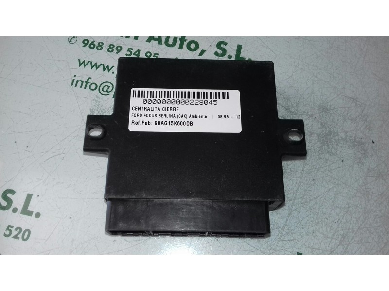Recambio de centralita cierre para ford focus berlina (cak) ambiente referencia OEM IAM 98AG15K600DB 5WK47230B SIEMENS