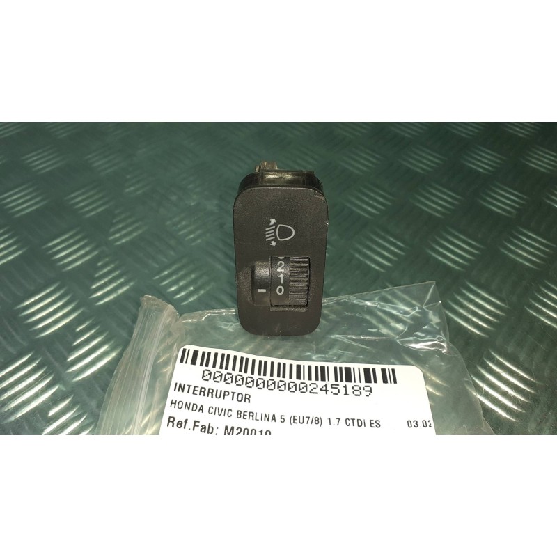 Recambio de interruptor para honda civic berlina 5 (eu7/8) 1.7 ctdi es referencia OEM IAM M20010 CONECTOR 5 PINES ALTURA FAROS