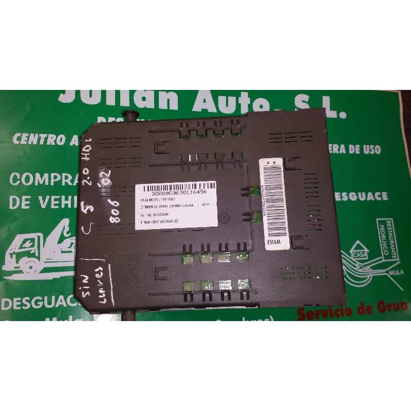 Recambio de caja reles / fusibles para citroen c5 break 2.0 hdi exclusive referencia OEM IAM 9648235680 BSI T02 01 