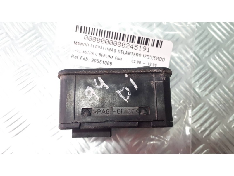 Recambio de mando elevalunas delantero izquierdo para opel astra g berlina club referencia OEM IAM 90561088  13363201