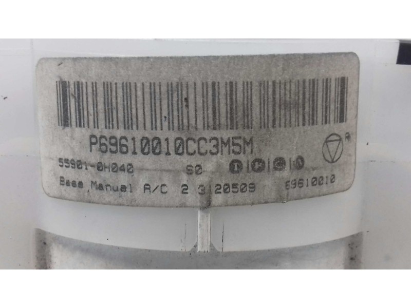 Recambio de mando calefaccion / aire acondicionado para peugeot 107 urban referencia OEM IAM 69617004 P69610010CC3M5M 