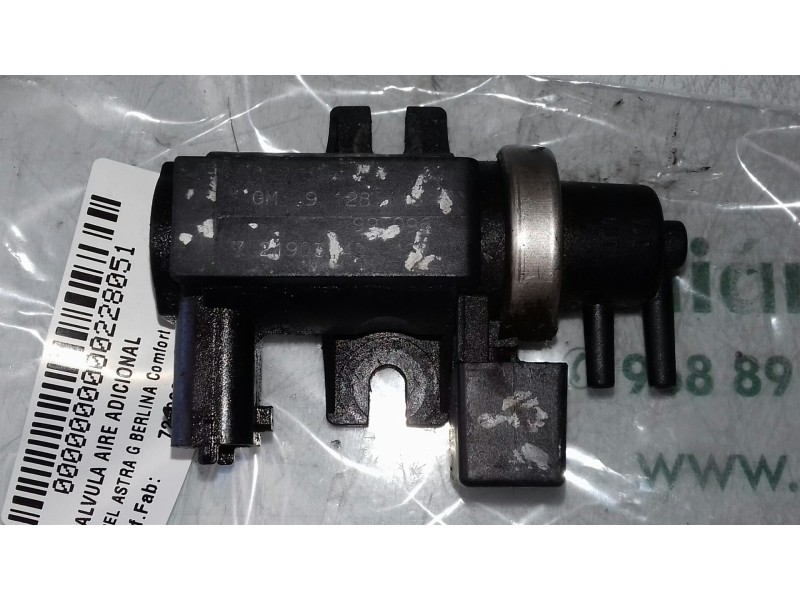 Recambio de valvula aire adicional para opel astra g berlina comfort referencia OEM IAM 72190340  