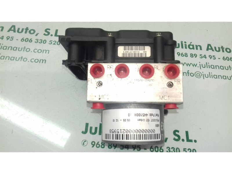 Recambio de abs para peugeot 107 urban referencia OEM IAM 445100H010 0265231579 0265800441