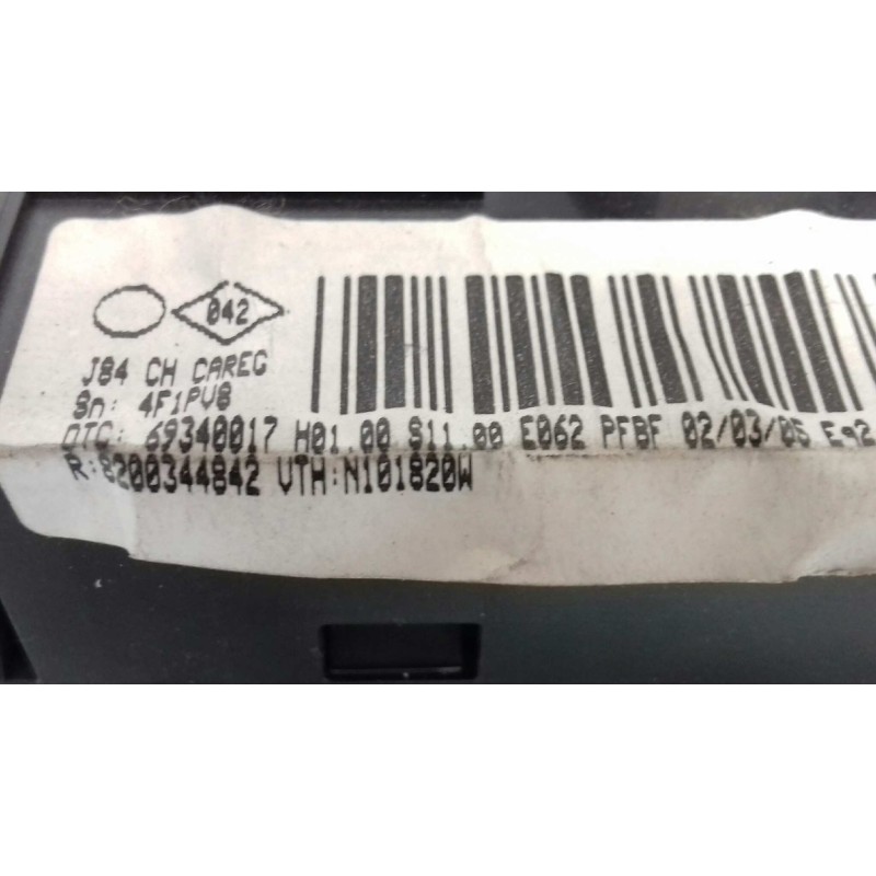 Recambio de mando climatizador para renault scenic ii confort authentique referencia OEM IAM 8200344842 69340017 VALEO