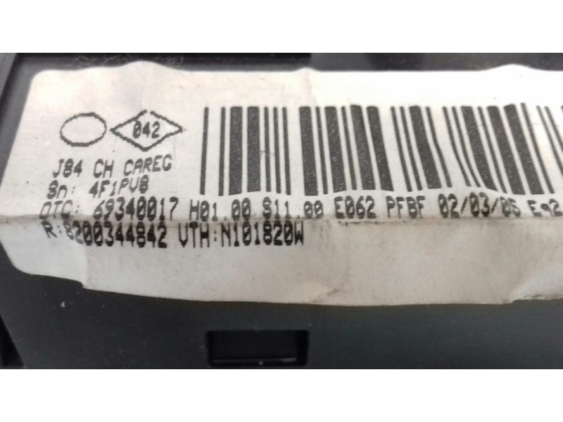 Recambio de mando climatizador para renault scenic ii confort authentique referencia OEM IAM 8200344842 69340017 VALEO