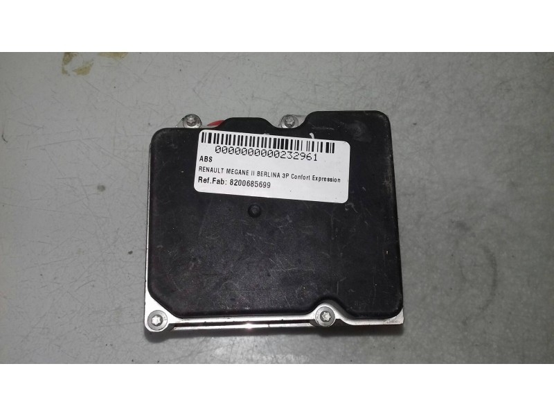 Recambio de abs para renault megane ii berlina 3p confort expression referencia OEM IAM 8200685699 0265234601 0265950728