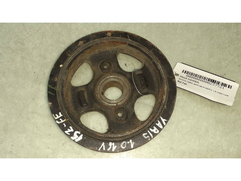 Recambio de polea cigueñal para toyota yaris (ncp1/nlp1/scp1) 1.0 linea luna referencia OEM IAM   
