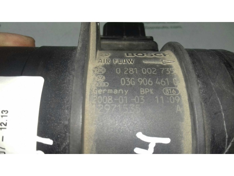 Recambio de caudalimetro para audi a4 ber. (b8) básico referencia OEM IAM 03G906461C 0281002735 BOSCH