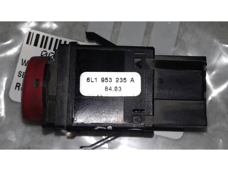 Recambio de warning para seat ibiza (6l1) 1.9 tdi referencia OEM IAM 6L1953235A  CONECTOR 4 PINES