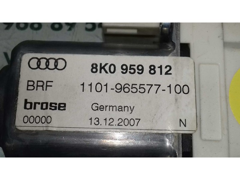Recambio de motor elevalunas trasero derecho para audi a4 ber. (b8) básico referencia OEM IAM 8K0959812 1101965577100 BROSE