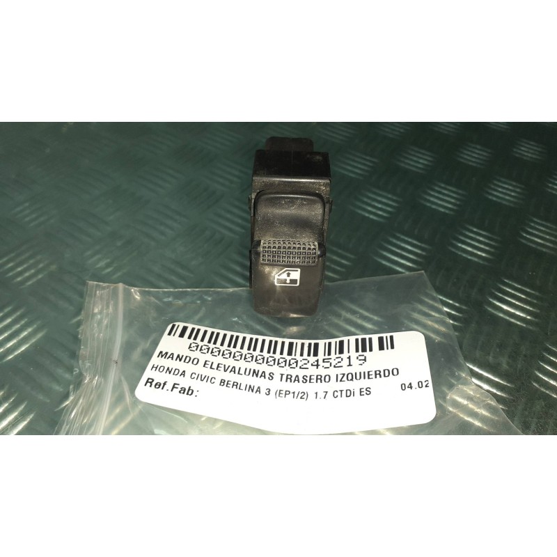 Recambio de mando elevalunas trasero izquierdo para honda civic berlina 3 (ep1/2) 1.7 ctdi es referencia OEM IAM  CONECTOR 7 PIN