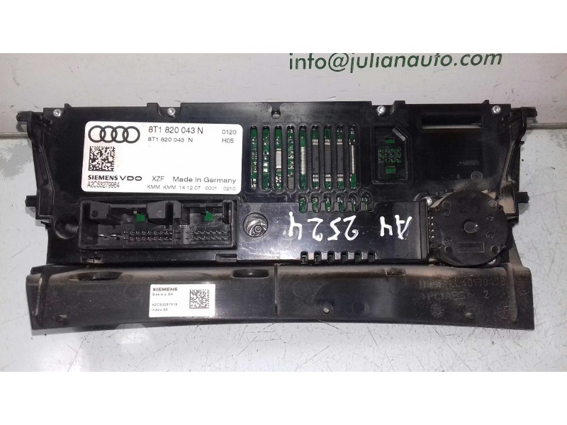 Recambio de mando climatizador para audi a4 ber. (b8) básico referencia OEM IAM 8T1820043N A2C53297819 SIEMENS
