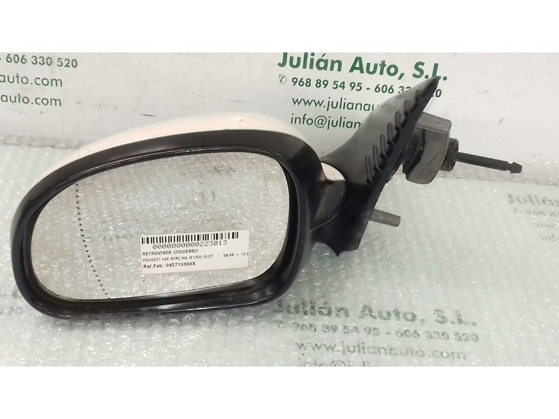Recambio de retrovisor izquierdo para peugeot 406 berlina (s1/s2) sldt referencia OEM IAM 94571636XX  MANUAL