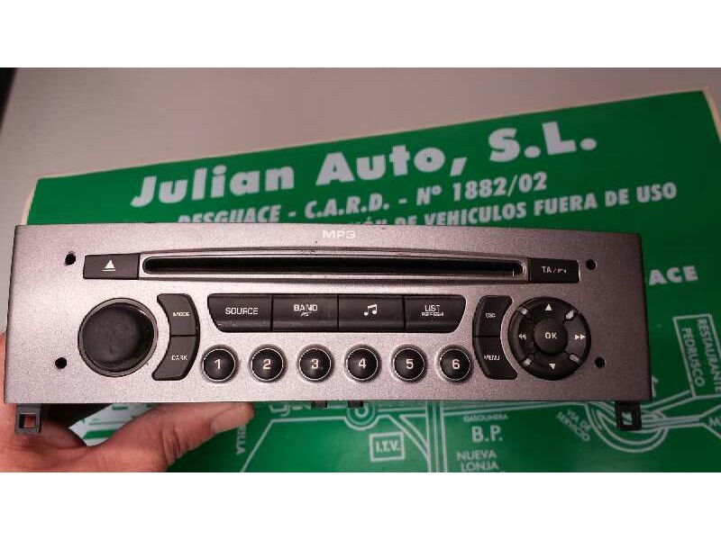Recambio de sistema audio / radio cd para peugeot 308 active referencia OEM IAM 96660458XH MP3 CONTINENTAL 