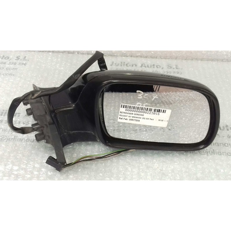 Recambio de retrovisor derecho para peugeot 307 break/sw (s2) sw pack referencia OEM IAM 96577209 4175 ELECTRICO