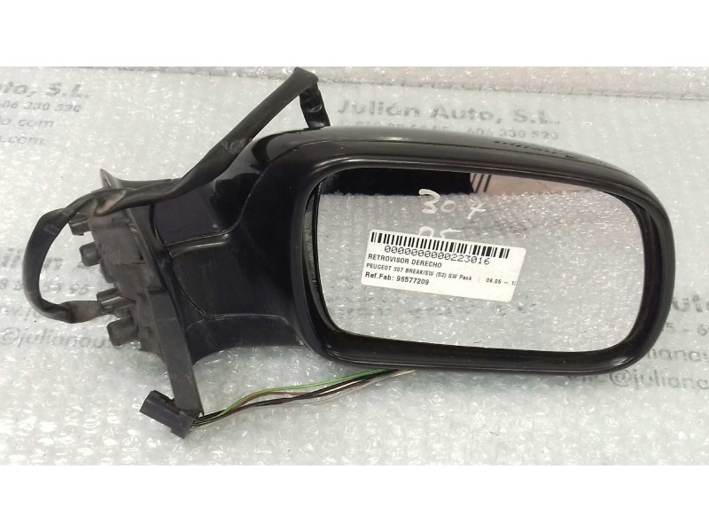 Recambio de retrovisor derecho para peugeot 307 break/sw (s2) sw pack referencia OEM IAM 96577209 4175 ELECTRICO