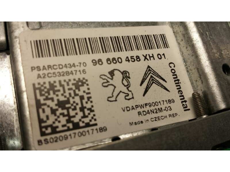 Recambio de sistema audio / radio cd para peugeot 308 active referencia OEM IAM 96660458XH MP3 CONTINENTAL 