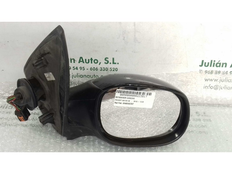 Recambio de retrovisor derecho para peugeot 206 sw xs referencia OEM IAM 96480957XT  ELECTRICO
