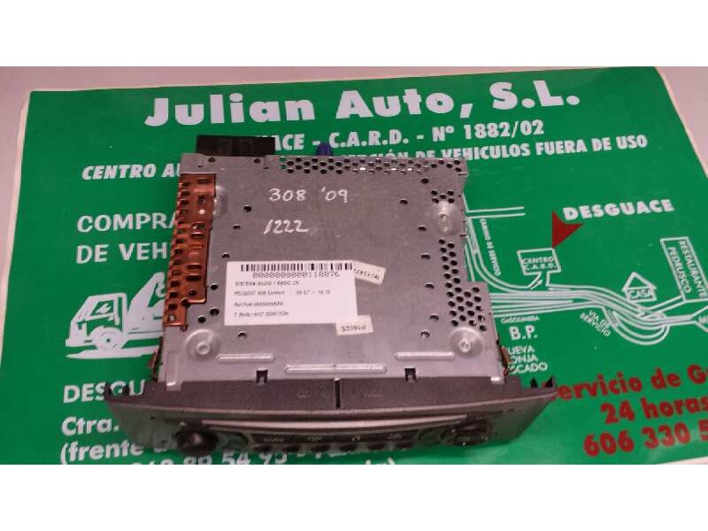 Recambio de sistema audio / radio cd para peugeot 308 confort referencia OEM IAM 96650205XH CONTINENTAL 