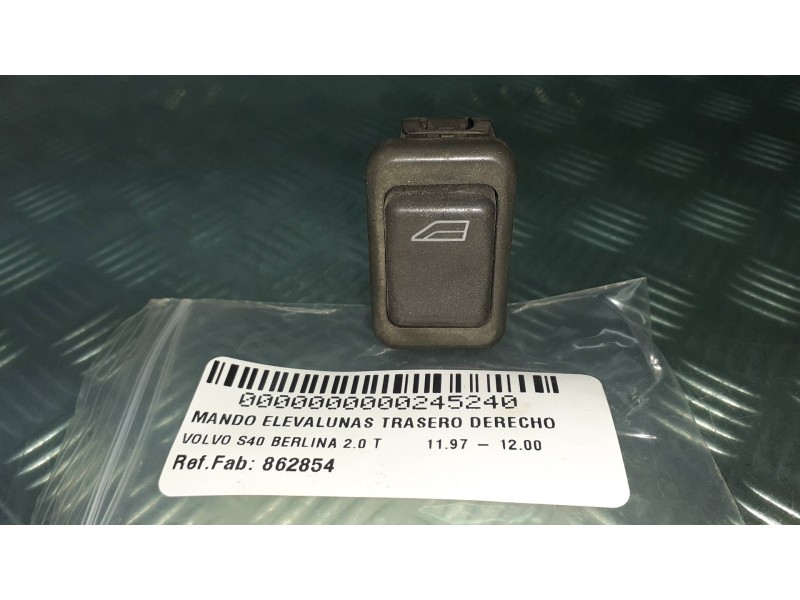 Recambio de mando elevalunas trasero derecho para volvo s40 berlina 2.0 t referencia OEM IAM 862854 03458228 