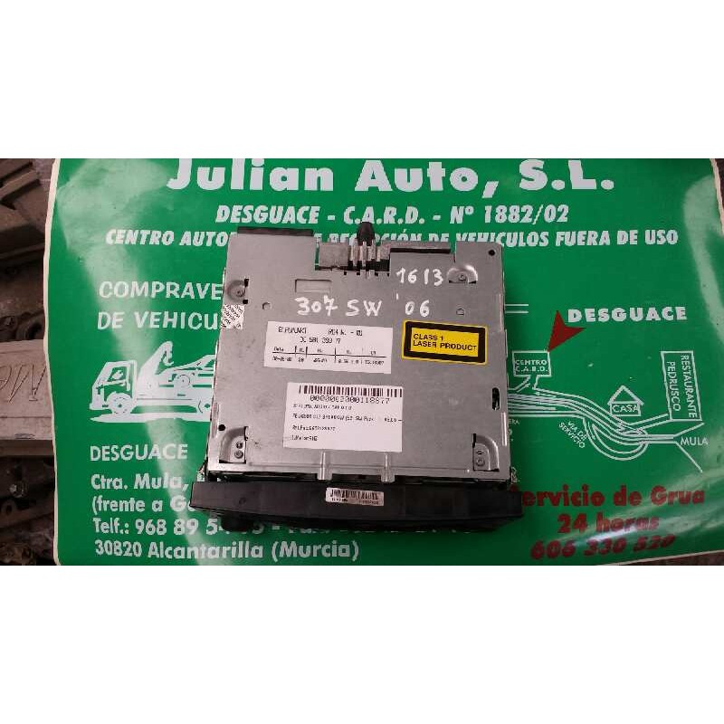 Recambio de sistema audio / radio cd para peugeot 307 break/sw (s2) sw pack referencia OEM IAM 9659139977 BLAUPUNKT GMBH 7645038