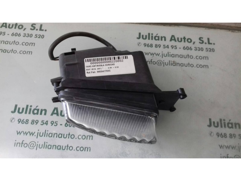 Recambio de faro antiniebla derecho para seat ibiza (6k1) referencia OEM IAM 6K0941700C  