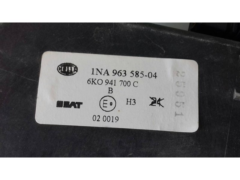 Recambio de faro antiniebla derecho para seat ibiza (6k1) referencia OEM IAM 6K0941700C  