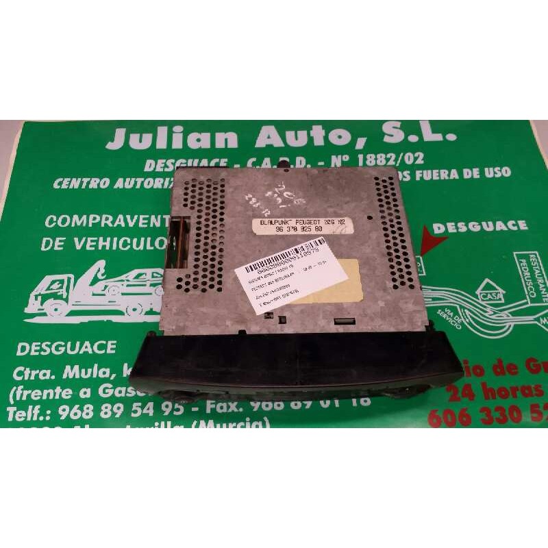 Recambio de sistema audio / radio cd para peugeot 206 berlina xr referencia OEM IAM 9637082580 BLAUPUNKT WERKE 