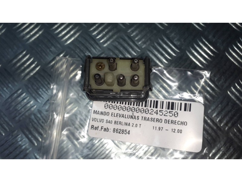 Recambio de mando elevalunas trasero derecho para volvo s40 berlina 2.0 t referencia OEM IAM 862854 03458228 