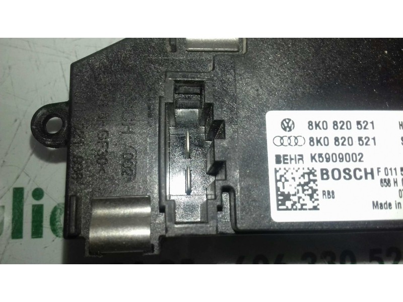 Recambio de resistencia calefaccion para audi a4 ber. (b8) básico referencia OEM IAM 8K0820521 K5909002 BOSCH