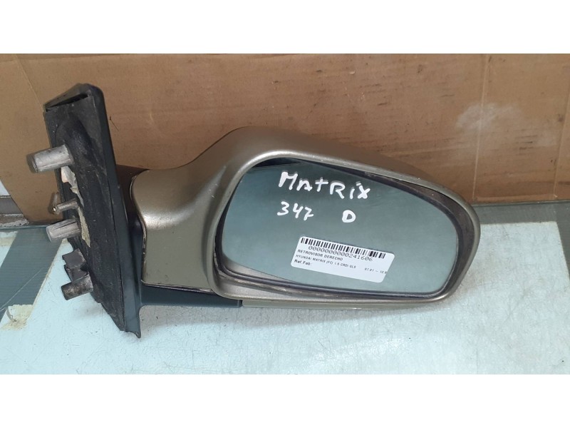Recambio de retrovisor derecho para hyundai matrix (fc) 1.5 crdi gls referencia OEM IAM   ELECTRICO