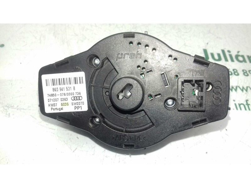Recambio de mando luces para audi a4 ber. (b8) básico referencia OEM IAM 8K0941531AB  