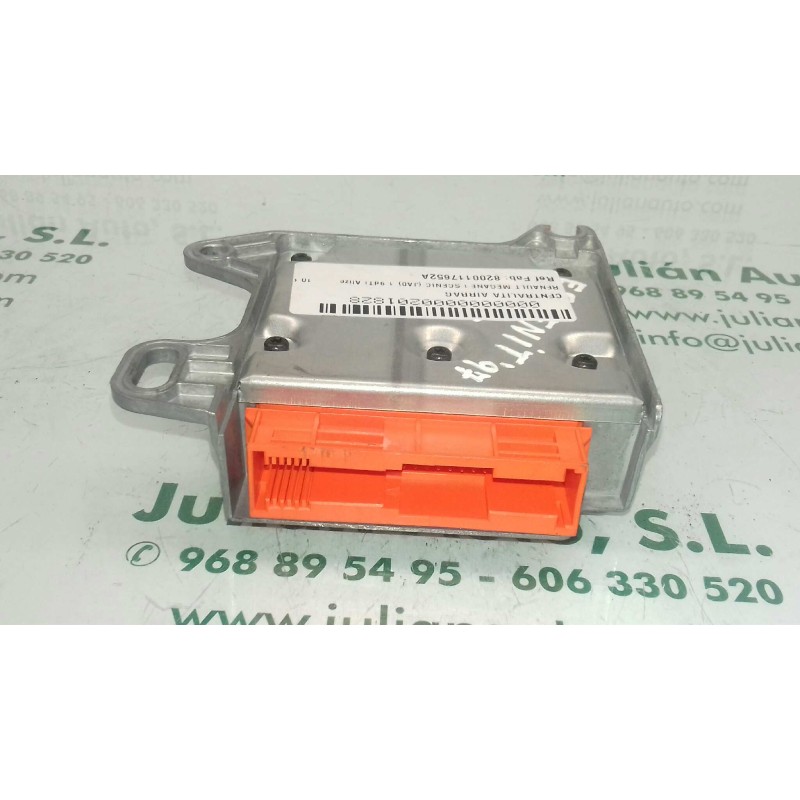 Recambio de centralita airbag para renault megane i scenic (ja0) 1.9dti alize referencia OEM IAM 8200117652A 600639500 AUTOLIV