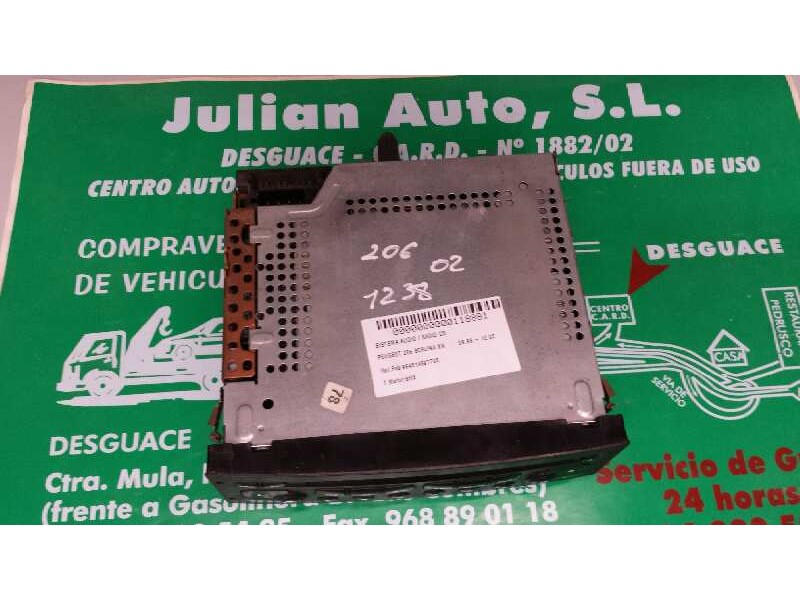 Recambio de sistema audio / radio cd para peugeot 206 berlina xn referencia OEM IAM 964514597700 VDO RD3-00 22RC280/65S